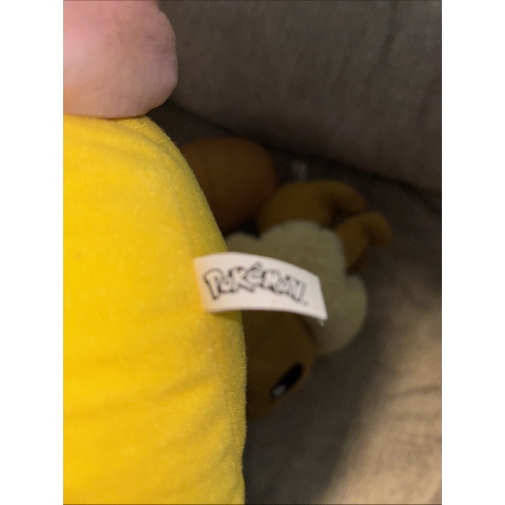 Big 16 Inch Set If 2 Pokemon Plush Pikachu (has Tags) Evee 2014 2022 - Picture 13 of 16